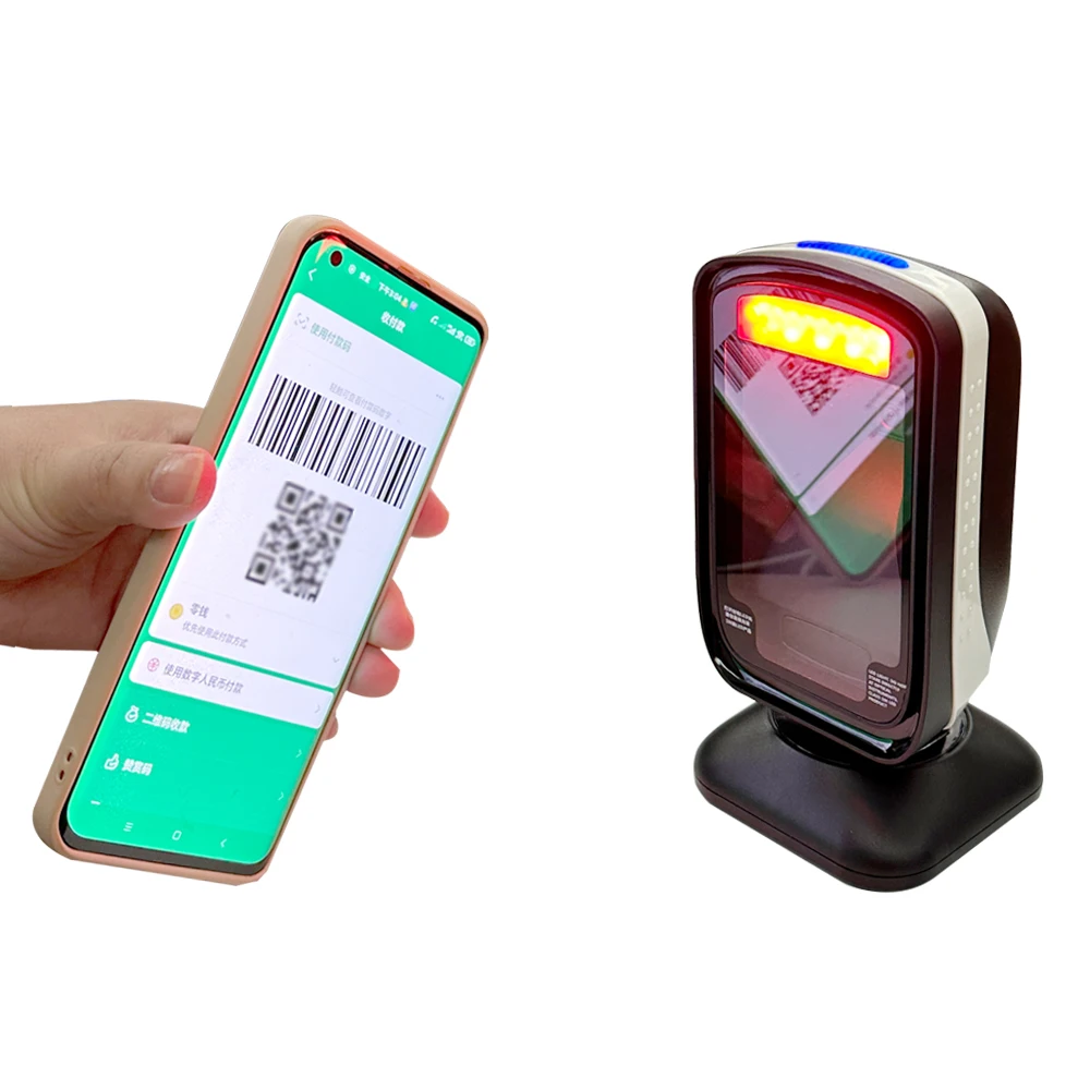 

Rakind S1 USB-интерфейс QR-код Настольный модуль сканера штрих-кода для платежного кода экрана