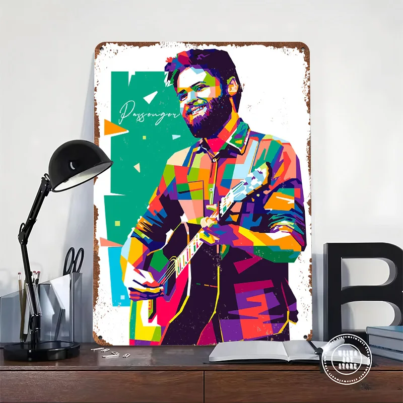 Passenger in Pop Art Metal Poster Customized Wall Art Retro Vintage Tinplate Signs for House Bar Accessories Decor Room Home