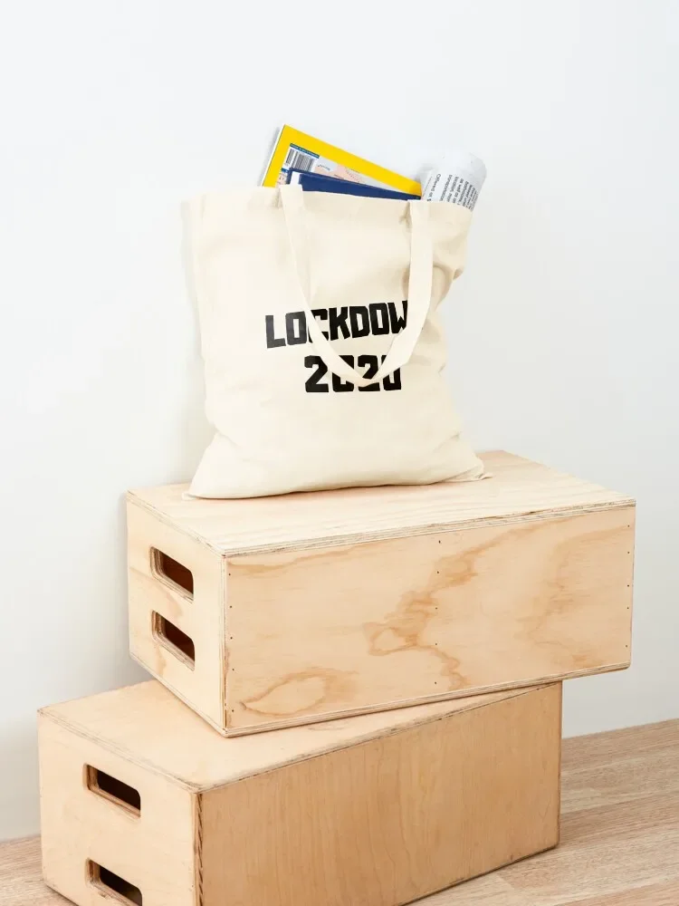 Lockdown 2020 Tote Bag Big bag women eco pack Women's bag canvas shopping