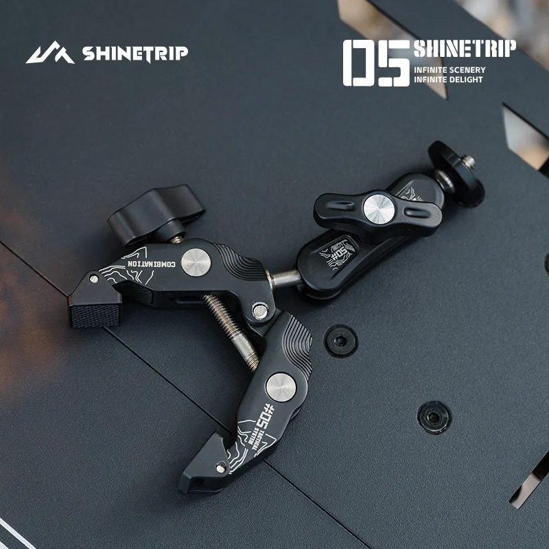 Monster Claw Tactical Modular Light Stand ShineTrip Aluminum Alloy Camping Adjustable Sturdy Outdoor Portable Lighting Bracket