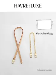 Bag Transformation Bag Pearl Extension Chain Armpit Shoulder Strap Vegetable Tanned Leather Single-purchase Accessories