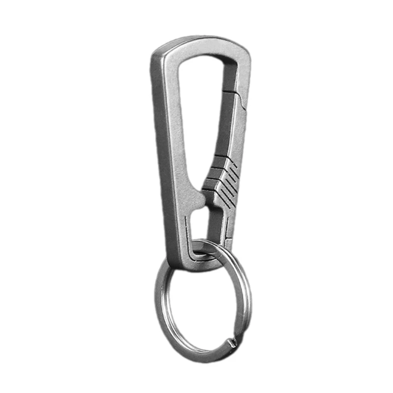 

Alloy Carabiner Keychain Clip Buckle Outdoor Keychain with Keys Rings D5QD