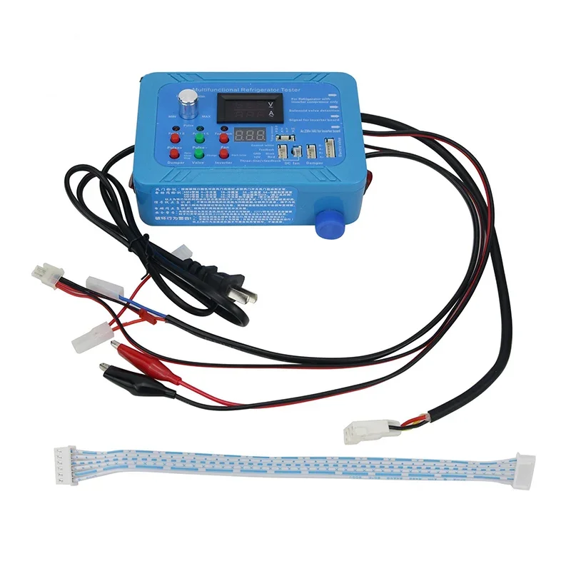 AC220V Refrigerator Compressor Tester Pulse Solenoid Valve Inverter Refrigerator Test Tool Universal English Version