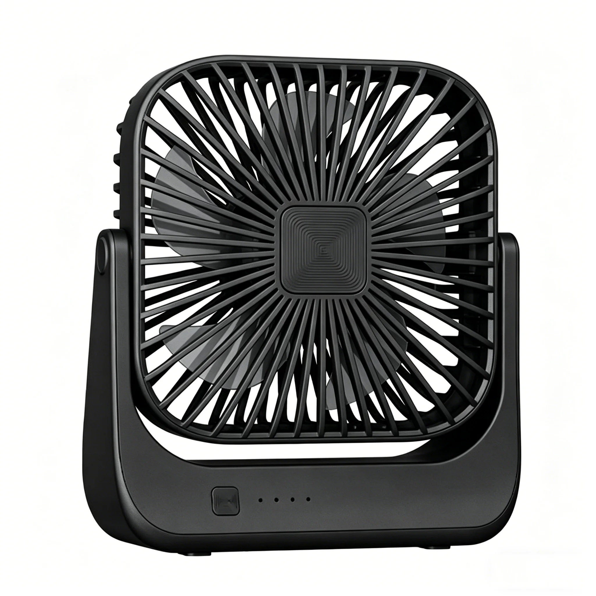 4000mAh Tragbarer USB Tischventilator 180° verstellbar 4 Geschwindigkeiten extrem leiser Mini Lüfter für Büro Zuhause
