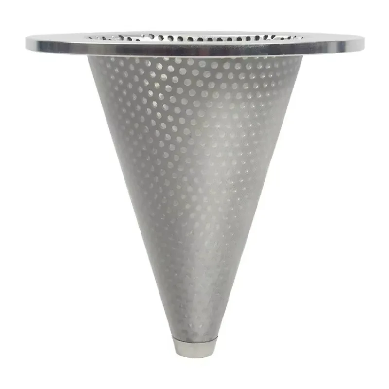 ไส้กรองน้ำมันสแตนเลสแบบกรวย 145*211*208 องศา ไส้กรองไฮดรอลิก สภาพใหม่