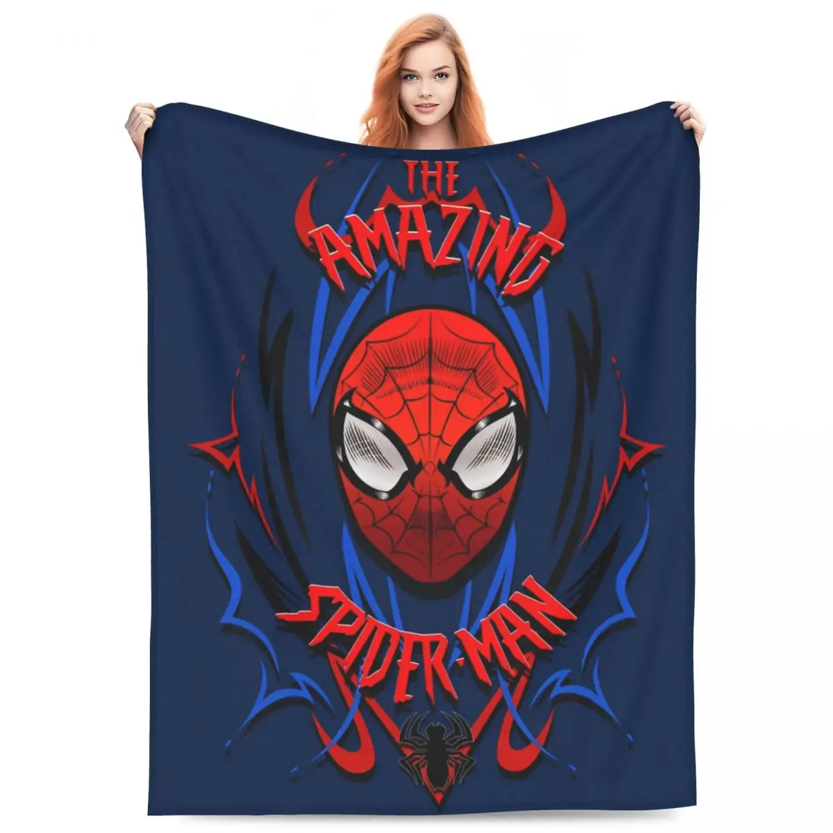 Relax Spider Man The Amazing Blanket Merch Room Decorative Throws And Blankets Super Soft Velvet for Bedroom