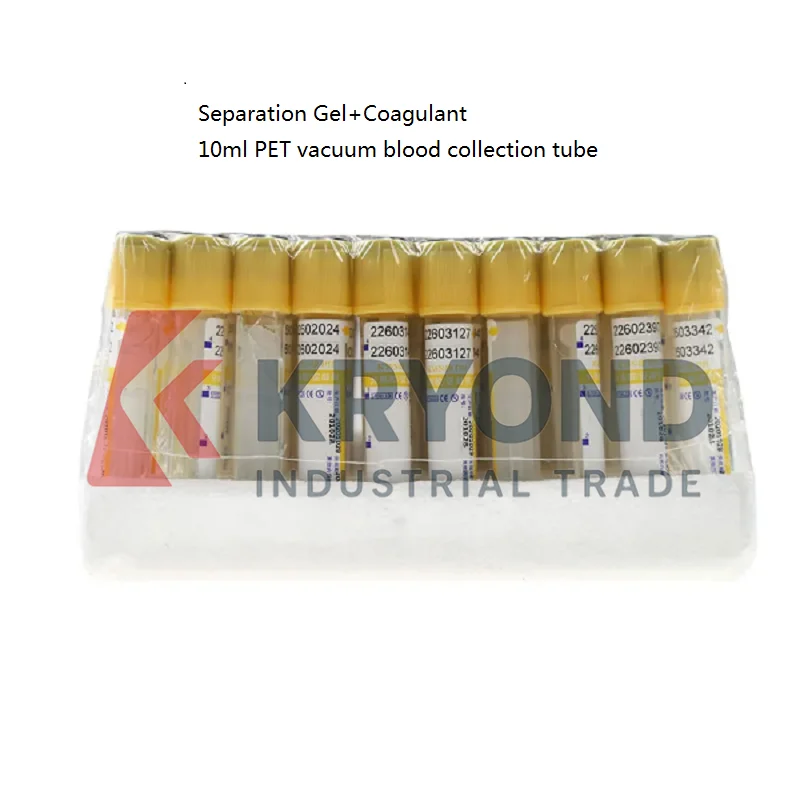 10ml Disposable Vacuum Blood Collection Tube with Coagulation Separation Gel for Animals Dogs Cats Original Product
