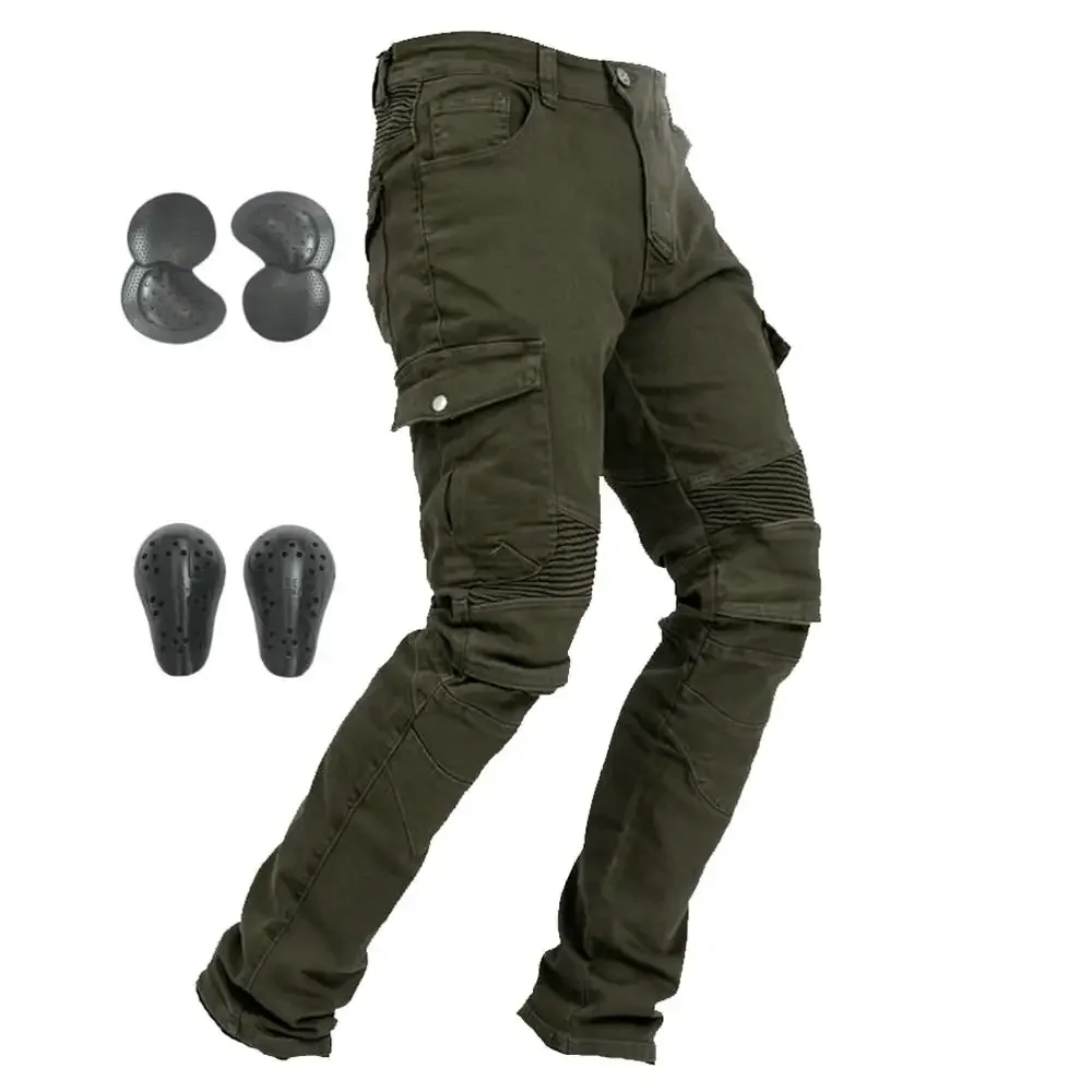 

Upgrade Motorcycle Riding Pants Moto Pantalon Jeans Motocross Racing Trousers Off Road Armor Protective Pants With Knee Hip Pad