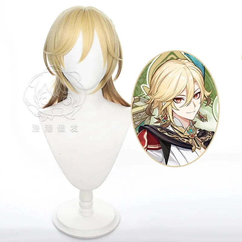 جينشين إمباكت كافيه كوسبلاي شعر صناعي مقاوم للحرارة لحفلات الهالوين