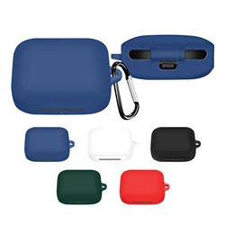 for Oppo Enco X3i Case Silicone Earphone Protective Cover with Hook Keychain