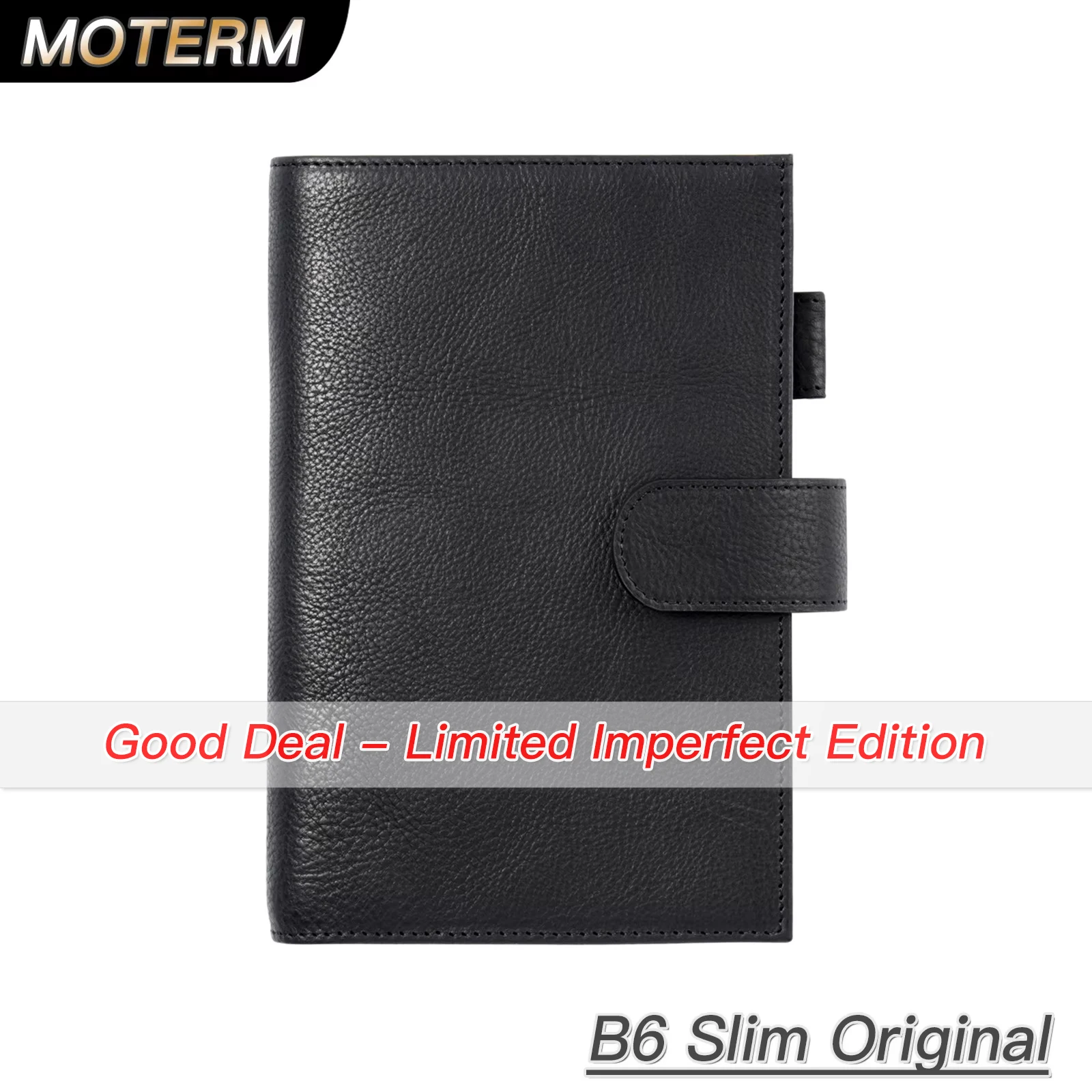 

Limited Imperfect Moterm B6 Slim/ Min Original Cover for JIBUN TECHO Notebook Full Grain Veg Tanned Cowhide Planner Organizer