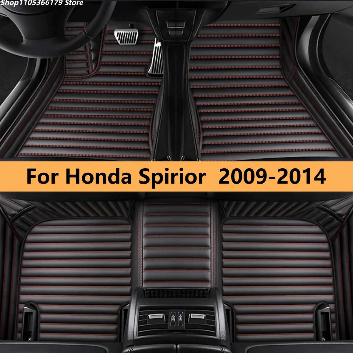 

Автомобильные коврики для Honda Spirior 2009-2014, кожаные, люкс, полный комплект, аксессуары для салона автомобиля