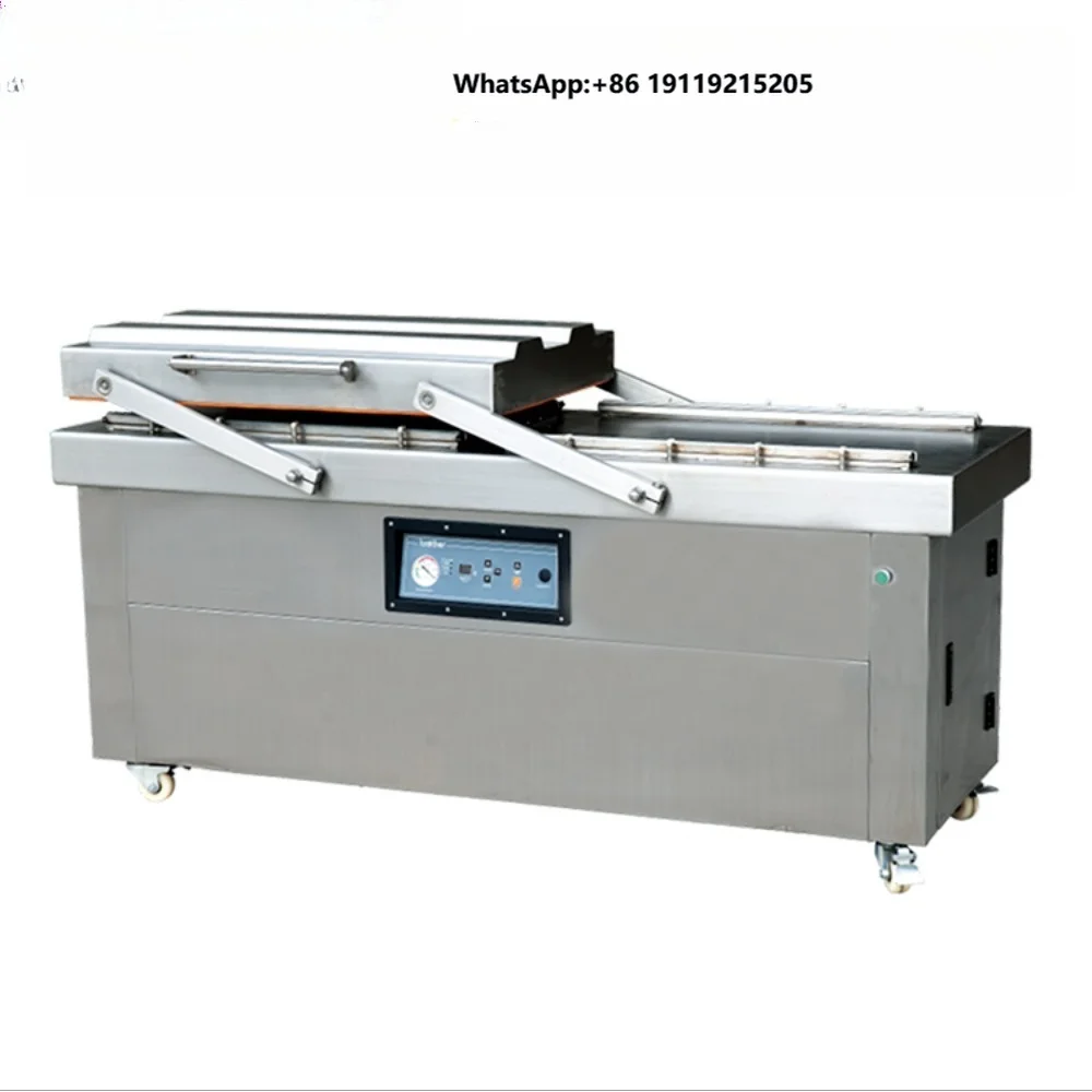 Industrial Double Chamber Vacuum Sealer Commercial Food Meat Vacuum Packager Packing Sealing Machine DZP800/2SB