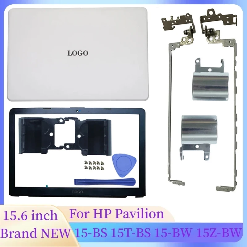 White NEW For HP Pavilion 15-BS 15T-BS 15-BW 15Z-BW Laptop Case LCD Back Cover/Front Bezel/Hinges/Hinges Cover 924900-001