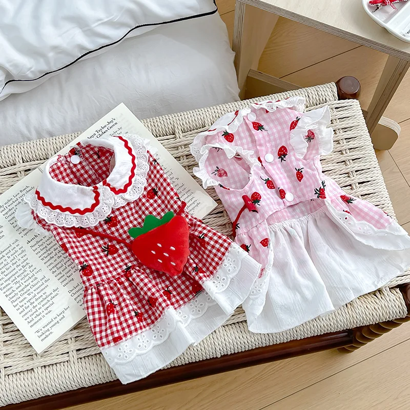 Vestido verano fresas para perros y gatos: Chihuahua y Yorkshire - imagen 5