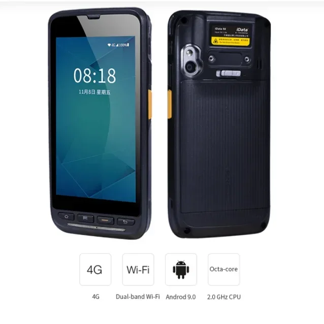 Barway iDATA 50P Android 9.0 جهاز كمبيوتر محمول متين يعمل بنظام Android Pda #2