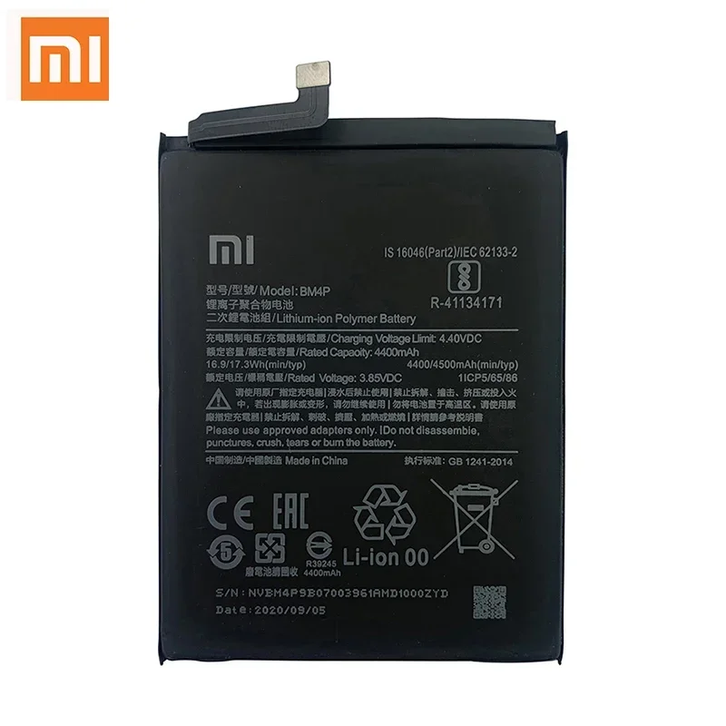 100% Original XIAO MI High Quality BM4P 4500mAh Phone Battery For Xiaomi Redmi K30 K30i 4G 5G K 30 Replacement Batteries Bateria