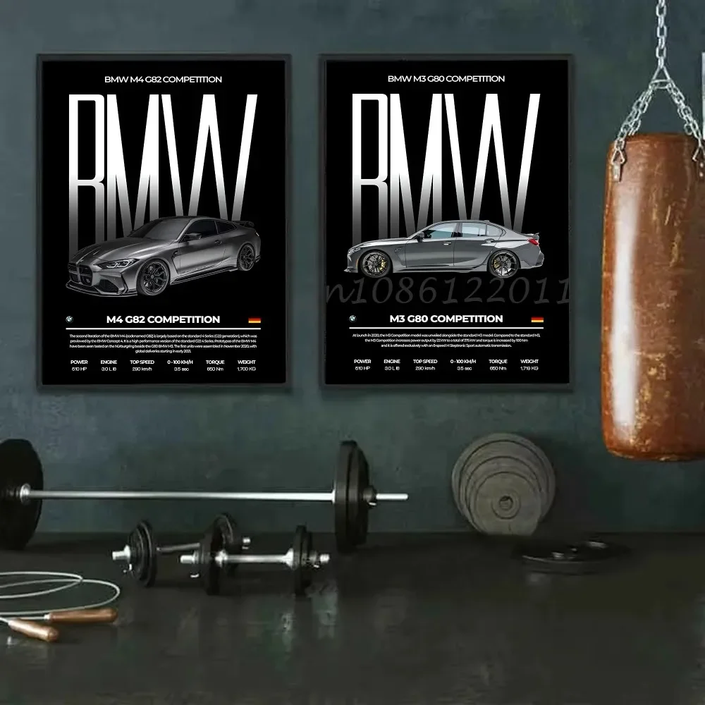 السيارات سيارة التصوير أداء السيارات M2 M3 M4 ملصق ذاتية اللصق الفن ورق مقاوم للماء ملصق ديكورات جدران الغرفة