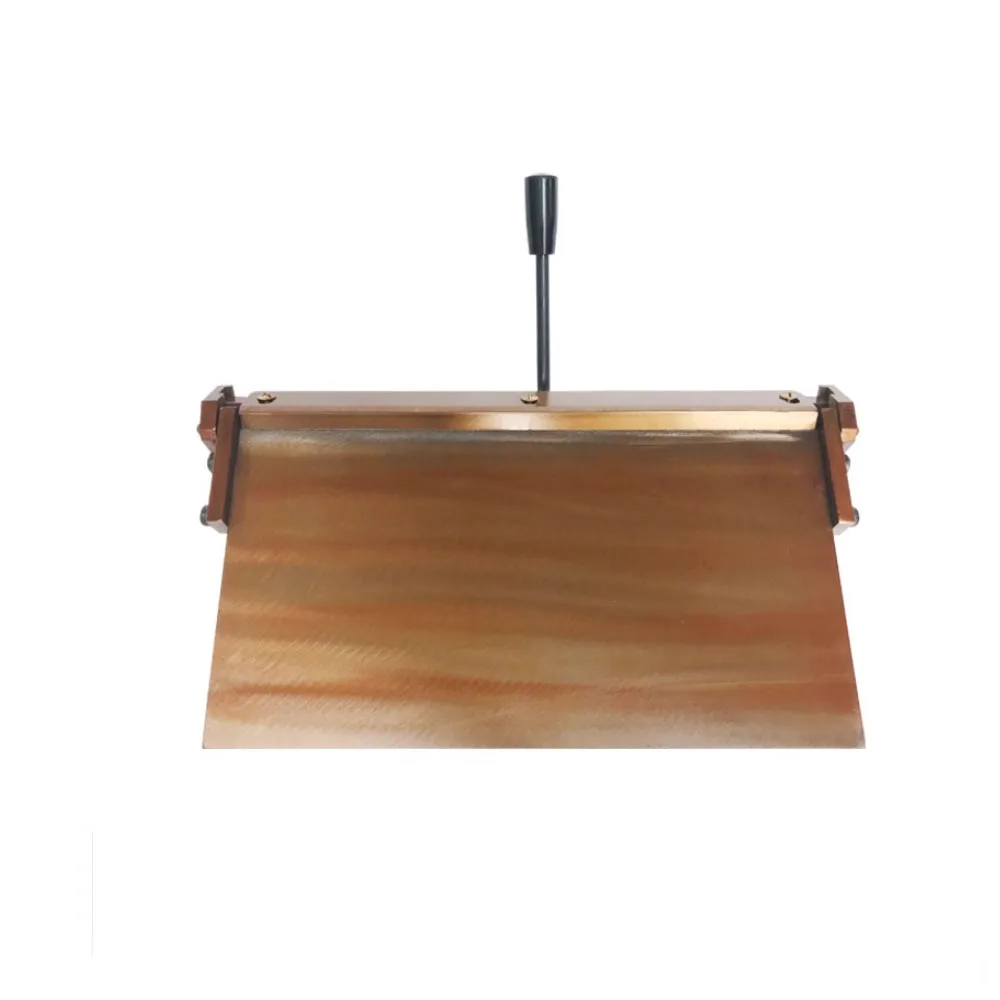 Copper Color Folding Machine 14 Inch Manual Folding Edge Pressing Leather Handbag Stainless Steel Folding Edge Pressing
