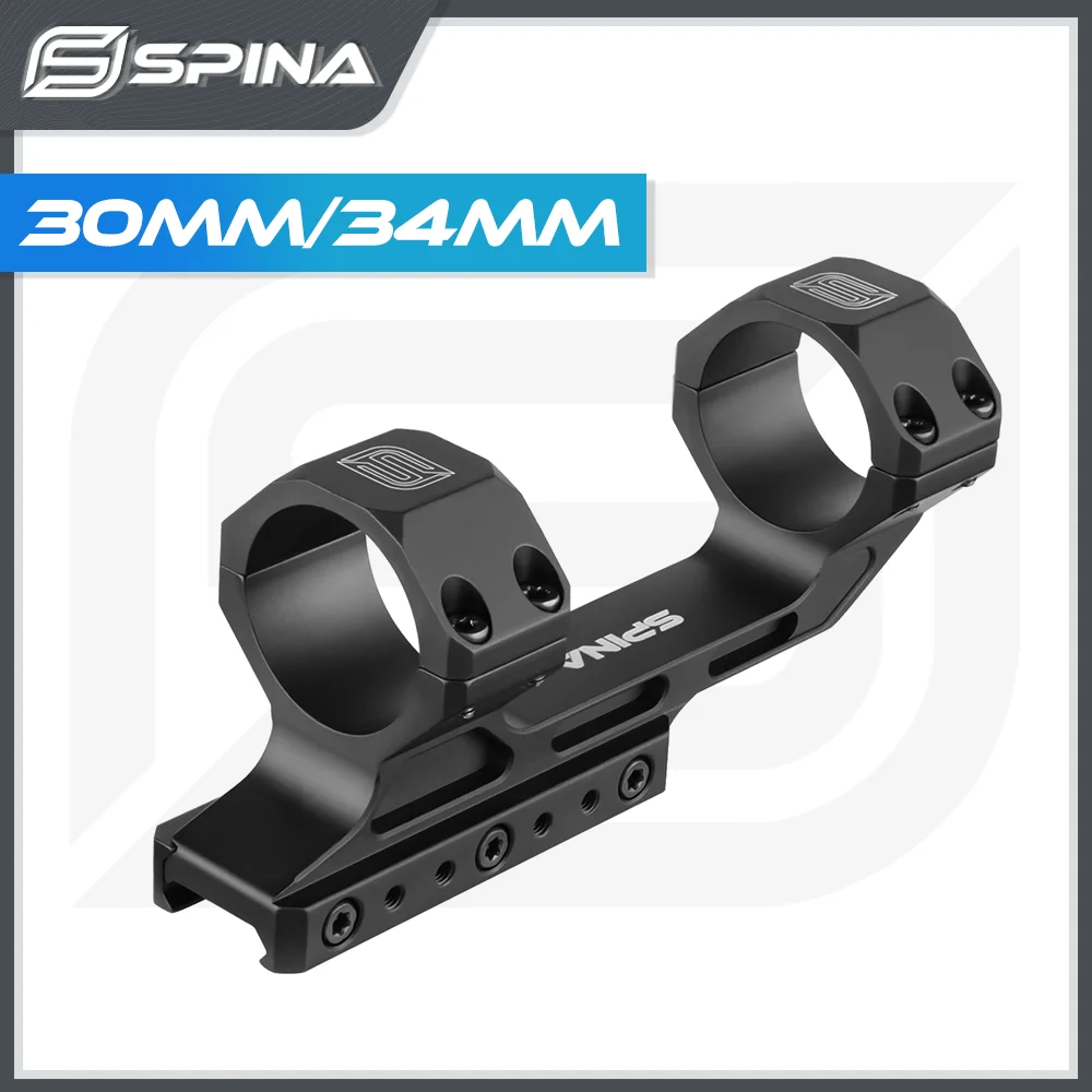 SPINA OPTICS 34mm/30mm Scope Tube Two In One Scope Rings Riflescope 38mm Height 1.5inch 20mm Rail Mount 308 Recoil