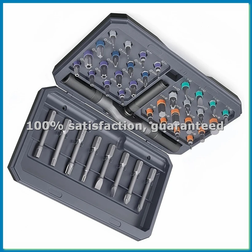 

Набор отверток с трещоткой, магнитный набор отверток 42-в-1 с разборной рукояткой-трещоткой, многофункциональный инструмент для ремонта своими руками - A25R