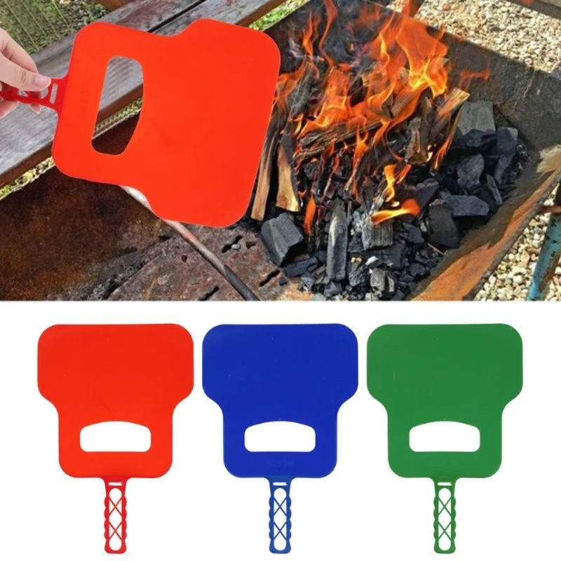 2PCS Easy to use BBQ Hand Crank Blower Barbecue Fan Tool Manual Combustion Support Outdoor Cooking Camping Dropshipping