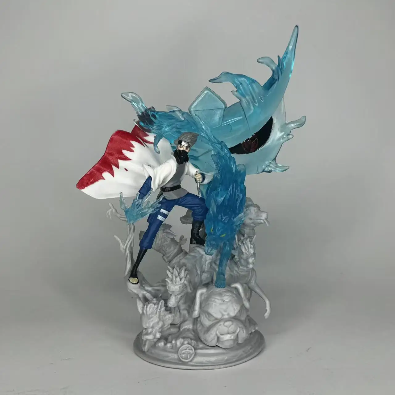 Naruto Anime 6. Generation CS Kakashi 20 cm Sasuke Statue handgemachte Ornament Sammlerfigur