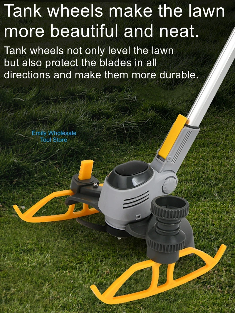 Electric lawn mower multifunctional lawn mower lithium rechargeable handheld small farm with weed whackers