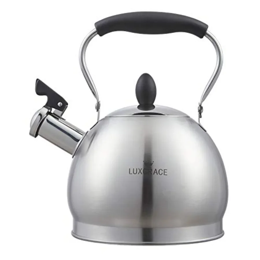 

Творческий дом 2,6 кварты. Чайник из нержавеющей стали со свистком и алюминиевым капсульным дном для быстрого кипячения тепловой воды f