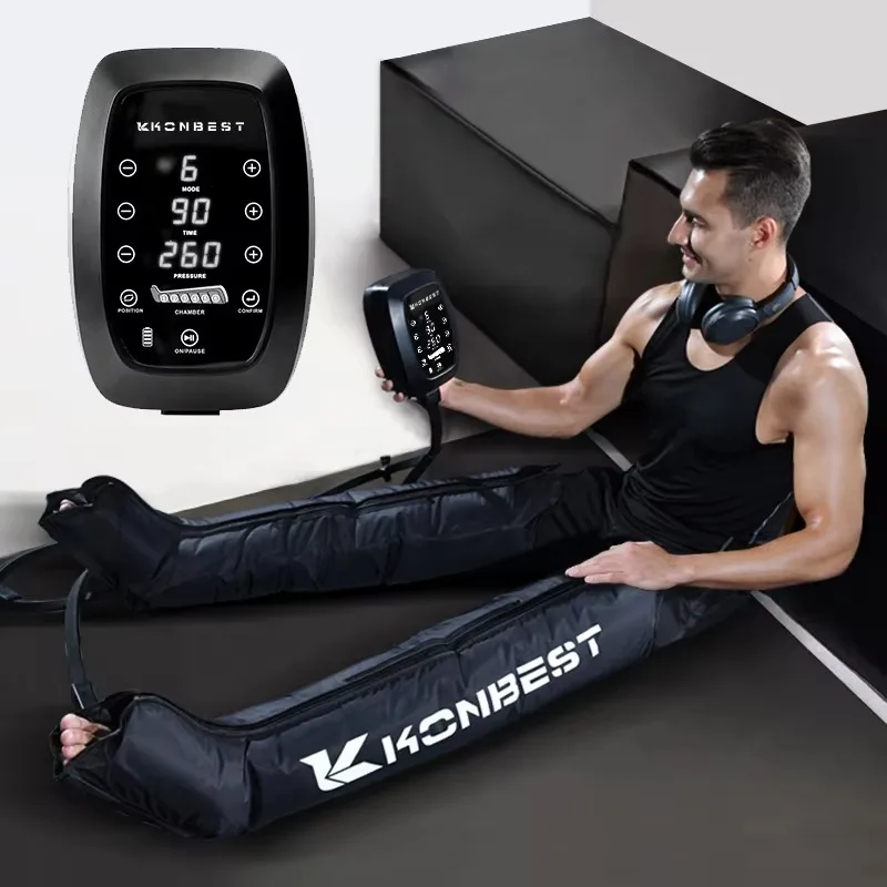 Pressure Therapy Air Compression Leg Massager Boots Wrap Ankle Foot Muscle System For Sports Recovery