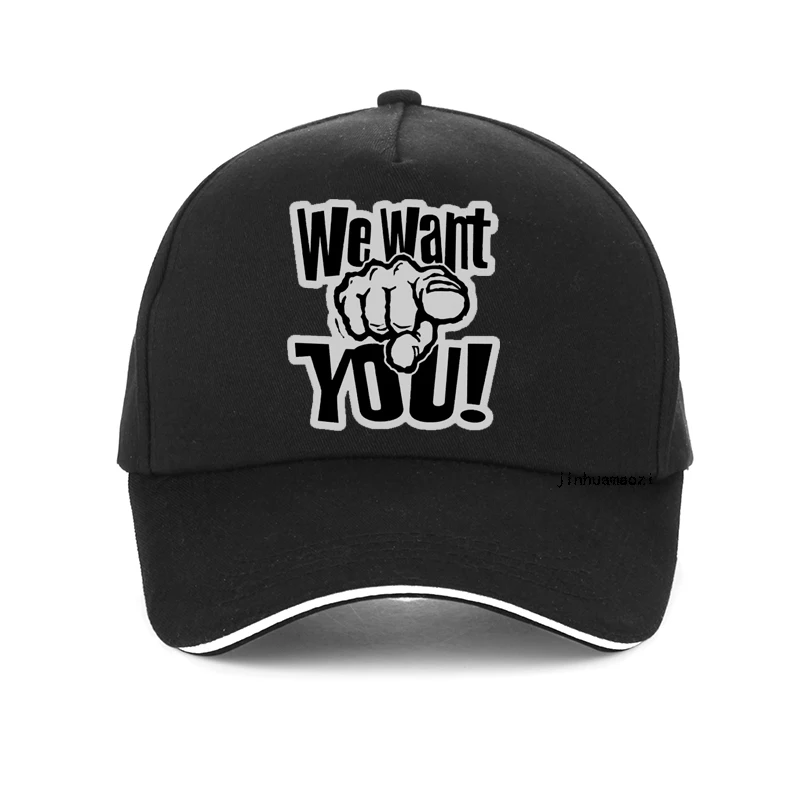 

we want you funny printing Baseball cap Fashion Swag Aesthetic Unisex Hip hop Gothic hat adjustable Snapback hats