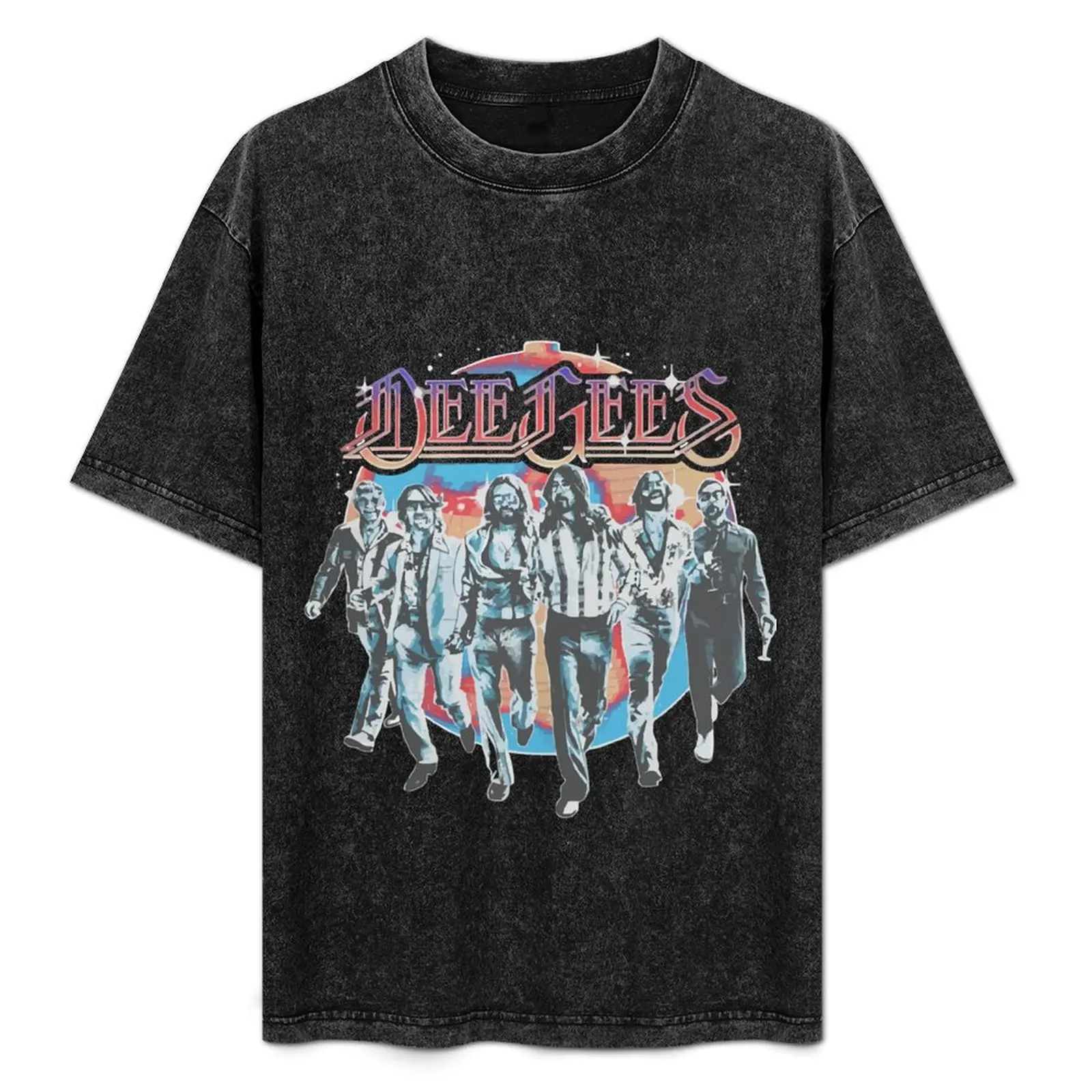 

Dee Gees Disco Ball Logo T-Shirt Sports Casual Short Sleeve Cotton Tee