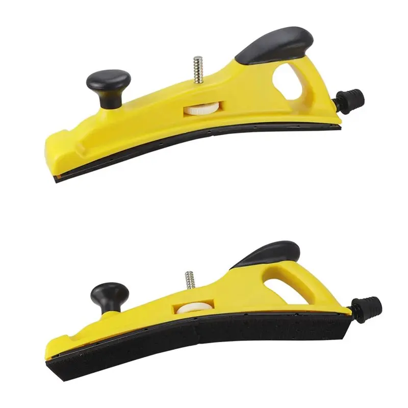 A98E-Deformed Hand Grinding Block Hand-Held Sanding Board With Lock Wheel Vacuum Backing Polishing Pad 70X400mm