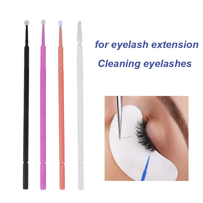 3x100pcs Disposable Cotton Swab Eyelash Extension Tools Mascara Applicator Brush Lashes Extension Makeup Applicator Remove Tool