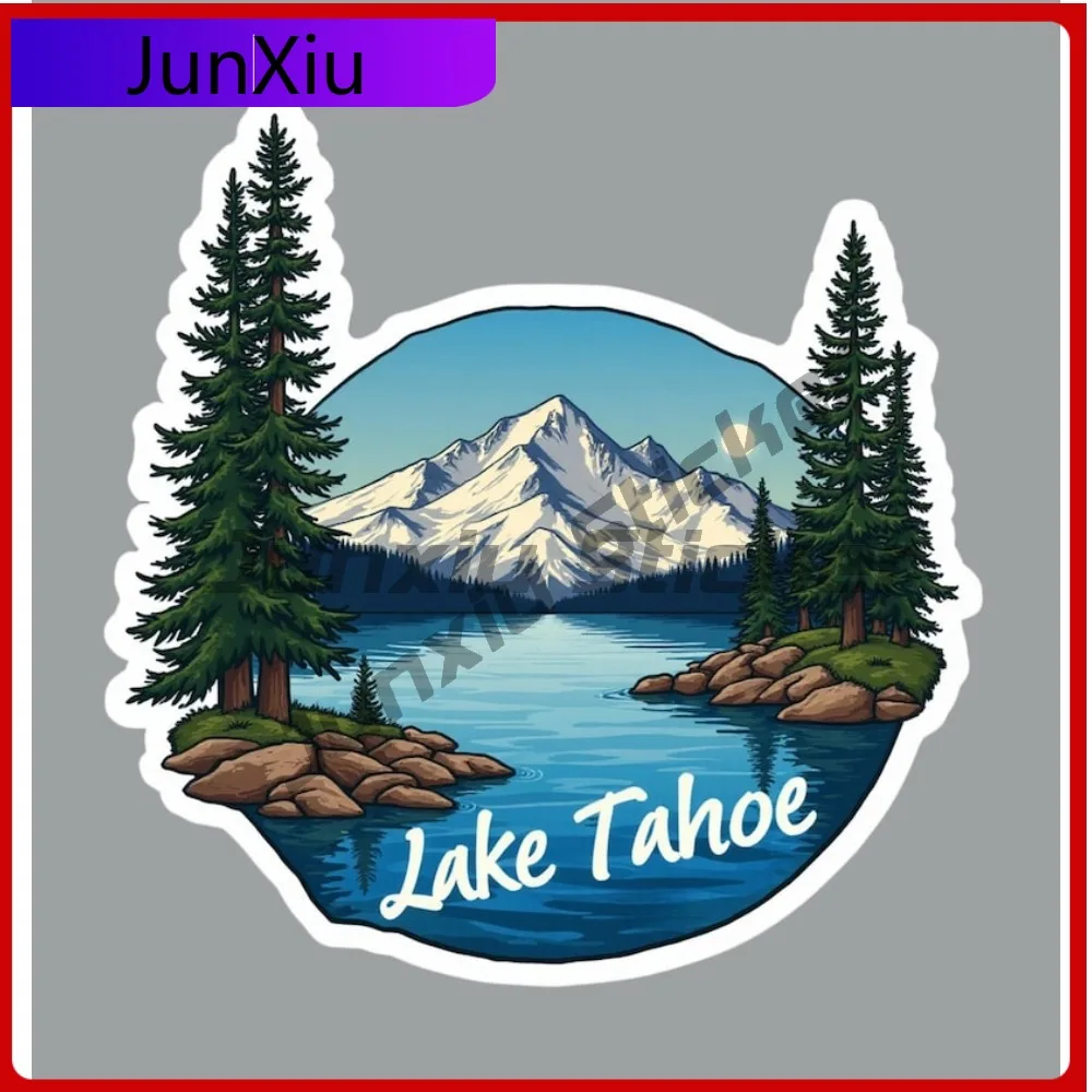 

Lake Tahoe Vacation Personality Sticker Suv Cover Waterproof Uv Decals Bike Camper Windows Windshield Luggage Bumper Accessories