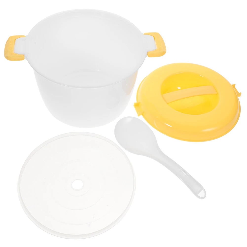 

Spoon Thermal Lunch Box Food Containers Plastic Easy to Clean Rice Cooking Microwave