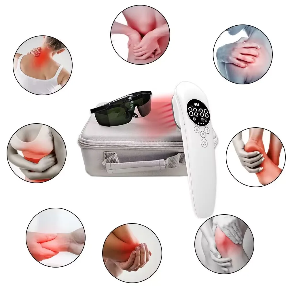 

HLKGO Laser Pain Relief Back Pain Massager Portable Medical Laser Therapy Neck Rheumatoid Joint Pain Breast Hyperplasia Sciatica