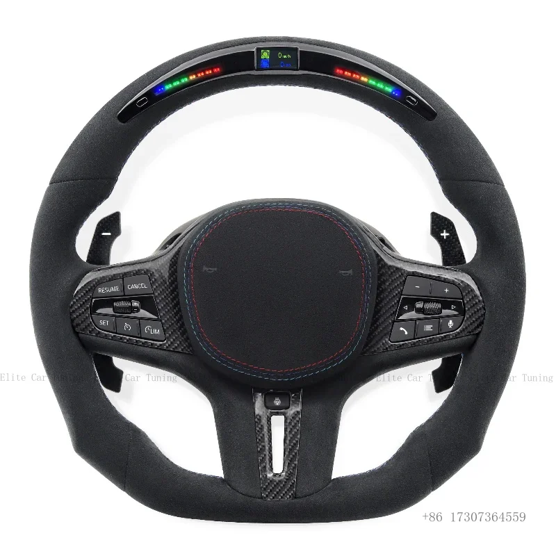 

Спортивный LED-руль M Sport с плоским дном для BMW G01 G05 G20 G21 G80 G81 G22 G23 G26 G30 G32 G87 G80 3 4 5 серии, аксессуары для автомобилей