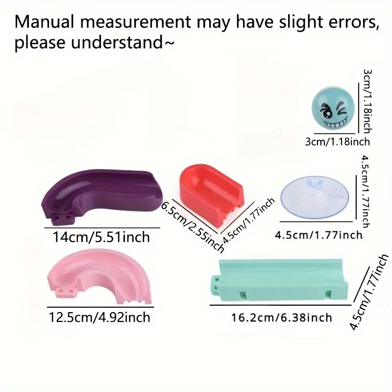 12/16/24 szt. Zabawki do torów łazienkowych/zabawki do montażu klocków/zabawki do karuzeli pod prysznic/zabawki do zabawy w wodzie Halloween prezent