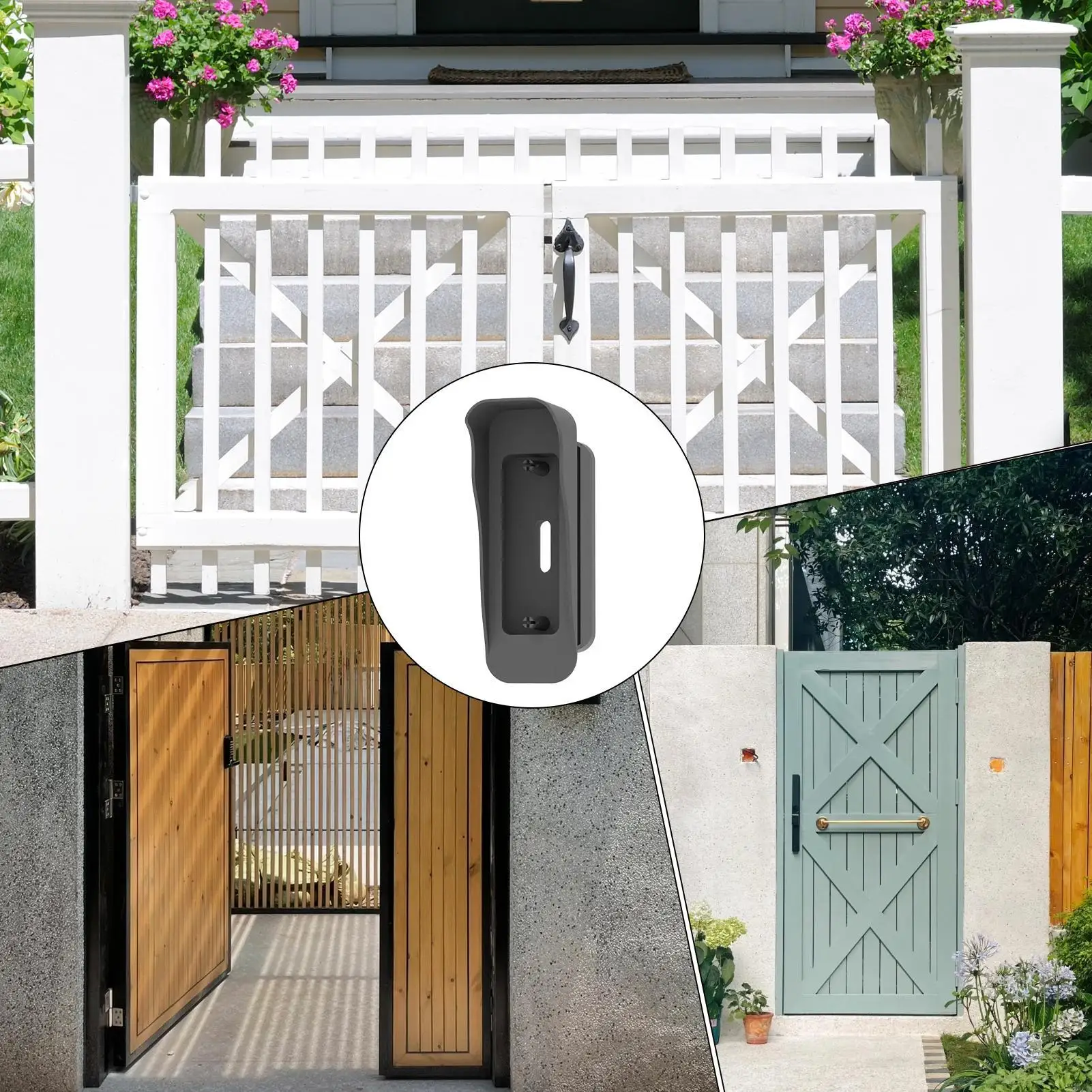 Крепление для дверной камеры, регулируемый беспроводной держатель для дверного звонка, без сверления, кронштейн для уличной камеры для домашней безопасности, аренда собственности