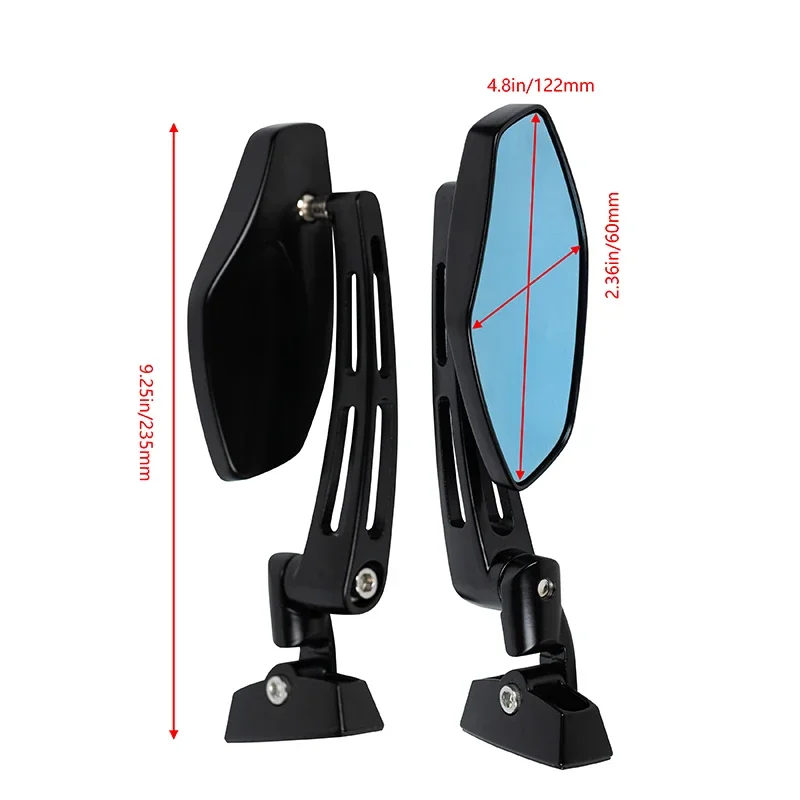 Motorcycle Rearview Mirrors moto Accessories For Honda CBR 250R 600F4 600RR Kawasaki ZX 6R 10R Suzuki GSXR 600 YZF R1 R6 espejos