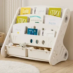 Children's Bookshelf Eco-friendly Home Organizer Bedroom Toy Storage Snack Sundries Cabinet Large Capacity Rack Kids