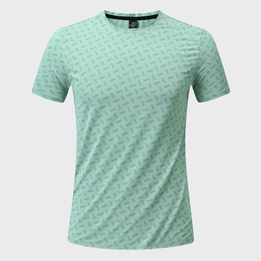 Summer Men's Print Compression T-shirt Short Sleeve Gym Workout Running Shirts Athletic Quick Dry Outdoor Casual Sweatshirt Tops view 3