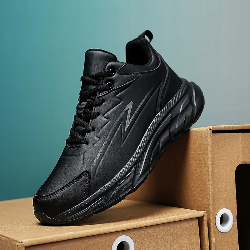 New Mens Winter Warm Fleece Lined Comfortable Waterproof Sneakers Extra Sizes 46 47 48 Casual Sports Shoes