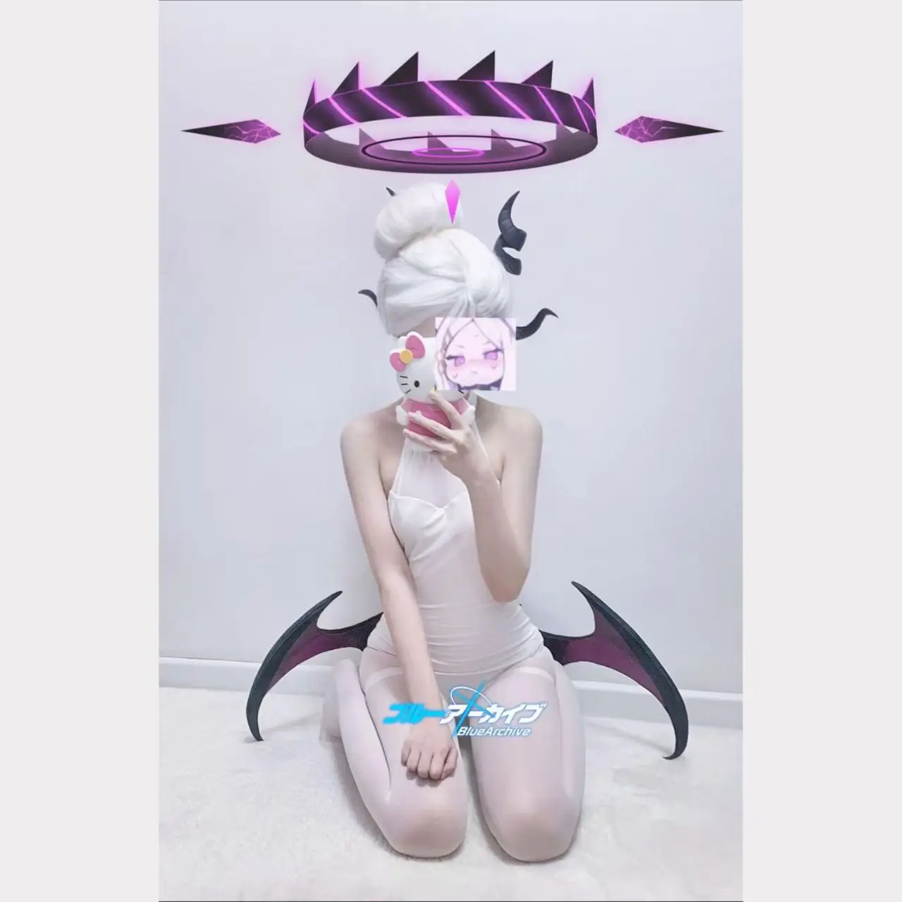 

Blue Archive Hina Sunasaki Hina Cosplay White School Swimsuit Sexy Swimwear Hina Cos Costume