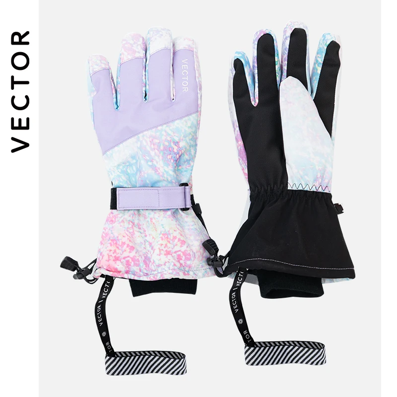 Manoplas Extra gruesas 2 en 1 para hombre y mujer, guantes de esquí, Snowboard, nieve, deportes de invierno, cálidos, impermeables, a prueba de