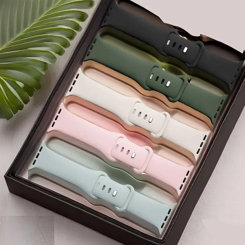 Cinturino in silicone per cinturino Apple Watch 44mm 40mm 45mm 41mm 42-46mm braccialetto sportivo iwatch serie 10 8 7 se 4 5 6 9 ultra 2 49mm