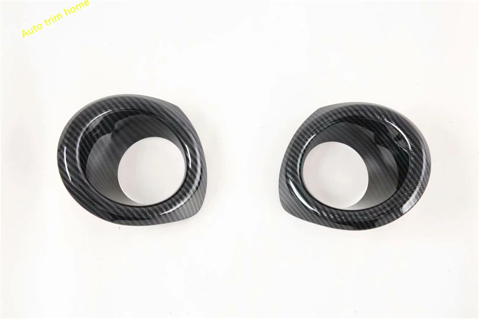 

Front Bumper Fog Lights Lamps Eyelid Stripes Circle Decoration Frame Cover Trim For Honda Civic Hatchback 2020 2021 Accessories