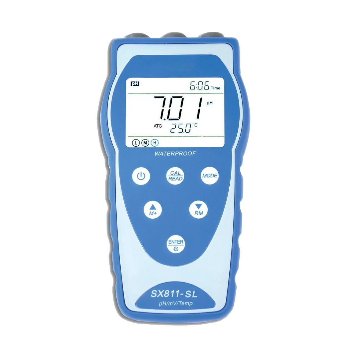 2026 SX811-SL -2.00 إلى 19.99pH مقياس درجة الحموضة المحمول للمختبر مع LabSen 553 POM pH القطب للتربة والطين #4