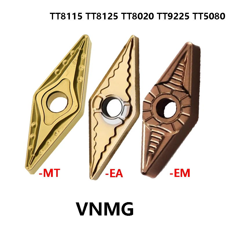 Original VNMG VNMG160404 VNMG160408 MT TT5080 TT8115 TT8125 TT9225 TT9080 Carbide Inserts Turning Tool VNMG1604 for Steel and SS